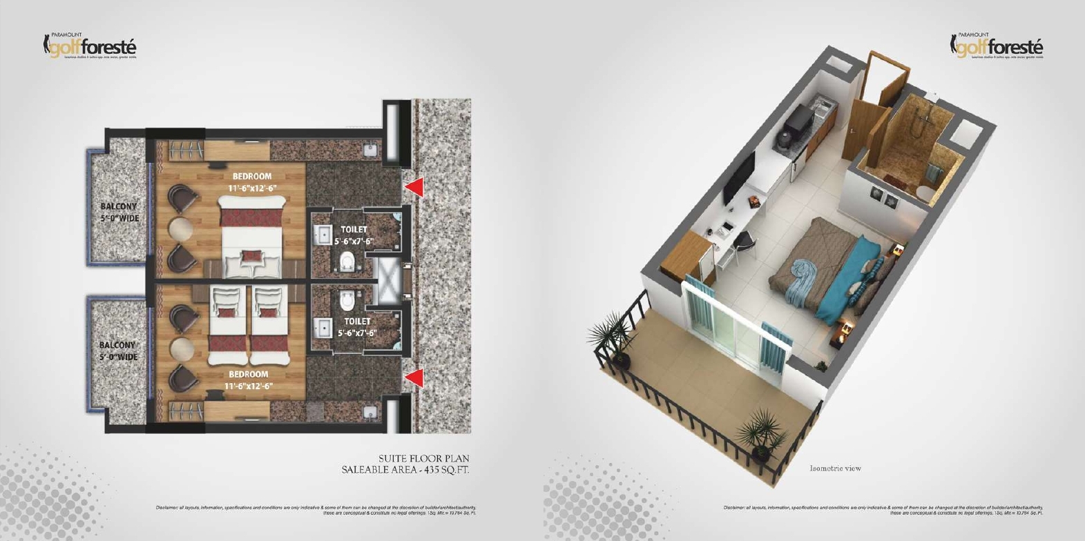 Suits 435 sq.ft.